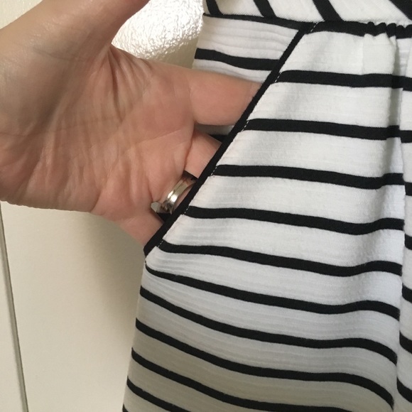 Anthropologie Maeve Black & White Dress - Size 0 - Picture 6 of 7